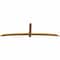 Ekena Millwork Bellingham Timber Gable Bracket, Western Red Cedar, 108"W x 31 1/2"H x 2"D x 4"F, 7/12 Pitch GBW108X31X0204BEL00RWR - alternate 2